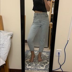 ASOS FARLEIGH LIGHT WASH MOM JEANS